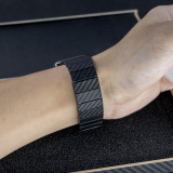 Carbon Fiber Magnetic Band for Apple Watch Ultra 49mm Strap IWatch Series 8 7 45mm 41 44mm 40 42mm 6 5 4 3 SE Light Bracelet Men