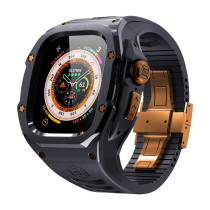 Stainless Steel Case For IWatch 9 8 7 6 45mm 44mm Sport Strap Replacement Luxury Modification Kit For Apple Watch Ultra 2 49mm