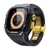 Stainless Steel Case For IWatch 9 8 7 6 45mm 44mm Sport Strap Replacement Luxury Modification Kit For Apple Watch Ultra 2 49mm