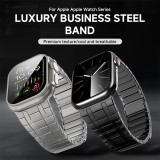 Magnetic Men Strap IWatch Series 9 8 7 6 5 4 Se Ultra 2 Titanium Color Stainless Steel Band for Apple Watch 49mm 45mm 44mm 42mm