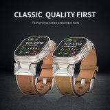 Genuine Leathe Luxury Strap for Apple Watch Band Ultra 2 49mm 45mm 44mm 42mm Correa Bracelet Iwatch Series 9 87 6 5 4 Se3