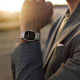 Genuine Leathe Luxury Strap for Apple Watch Band Ultra 2 49mm 45mm 44mm 42mm Correa Bracelet Iwatch Series 9 87 6 5 4 Se3