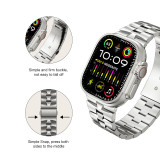 49MM 45 44 42MM business unique design strap suitable for Apple watch strap stainless steel strap iwatchs 9 ultra/2 high-end metal wrist strap