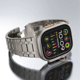 Stainless Steel Strap for Apple Watch Ultra Band 49mm Shining Link Metal Bracelet Iwatch 8 7 6 5 4 42mm 44mm 45mm Luxury Correa
