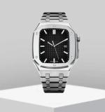 Stainless steel Modification Kit+Silicone Strap for Apple watch band 8 7 6 Se 5 Apple watch case 40mm 41mm 44mm 45mm 49mm