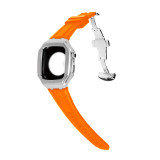 Rubber Band &Case Set 45mm 44mm 42mm Mod Kit for iWatch Strap Modification Kit For Apple watch Case 7 6 SE 5 4