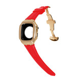 Rubber Band &Case Set 45mm 44mm 42mm Mod Kit for iWatch Strap Modification Kit For Apple watch Case 7 6 SE 5 4