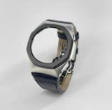 Casioak Mod Kit GA2100 leather strap metal case bezel frame for ga2110 metal leather strap modification kit