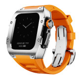 Modification Kits Voor for Apple watch band 10 9 8 7 6 Se 5 Stainless Steel Silicone Band Mod 46mm Compatible with: S10 46mm