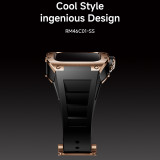 Modification Kits Voor for Apple watch band 10 9 8 7 6 Se 5 Stainless Steel Silicone Band Mod 46mm Compatible with: S10 46mm