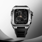 Modification Kits Voor for Apple watch band 10 9 8 7 6 Se 5 Stainless Steel Silicone Band Mod 46mm Compatible with: S10 46mm