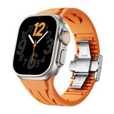 Ultra Silicone Sports Band for Apple Watch 46mm 45mm 44mm 42mm Premium Bracelet for Iwatch Ultra 2 1 49mm Series 10 9 8 7 Se 6