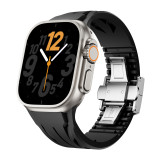 Ultra Silicone Sports Band for Apple Watch 46mm 45mm 44mm 42mm Premium Bracelet for Iwatch Ultra 2 1 49mm Series 10 9 8 7 Se 6
