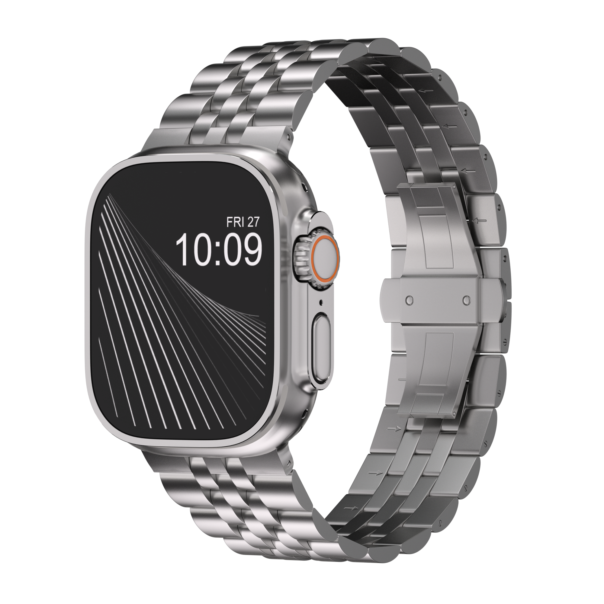 Titanium metal watch strap for Apple Watch 46mm 49mm