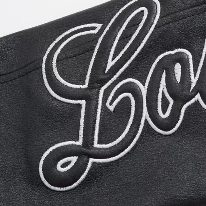 Louis Vuitton Leather Basketball Jacket Coat #nigo9988