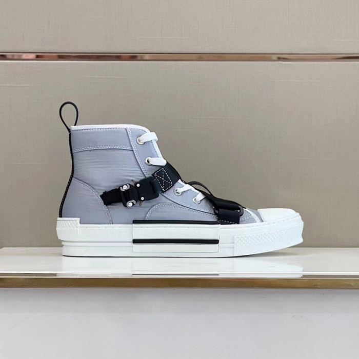 DIOR High-Top Lock Lace-Up Flats Shoes #nigo4782