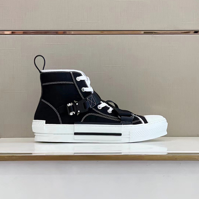 DIOR High-Top Lock Lace-Up Flats Shoes #nigo4782