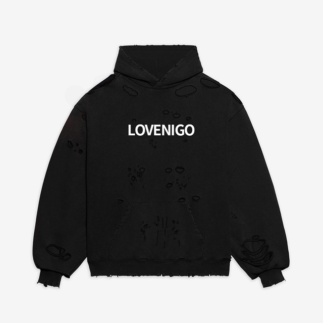Retro Destruction Destroyed Hoodie Sweater Hoodie Coat #nigo5528