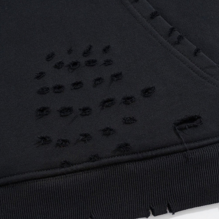 Retro Destruction Destroyed Hoodie Sweater Hoodie Coat #nigo5528