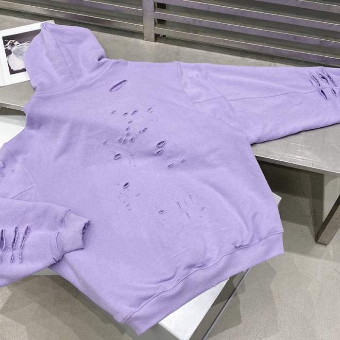 Retro Destruction Destroyed Hoodie Sweater Hoodie Coat #nigo5528