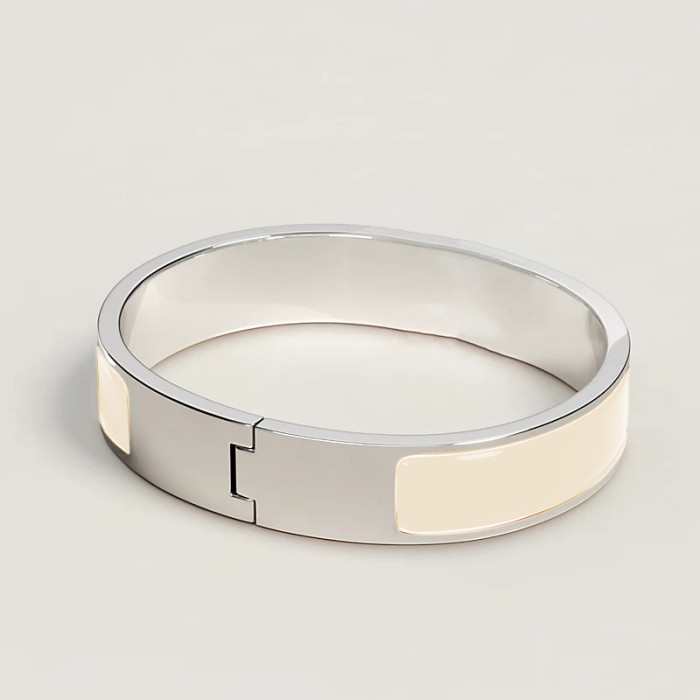Hermes Fashion Bracelet Accessories Made Of Titanium Steel Silver Plating And Enamel #nigo82233