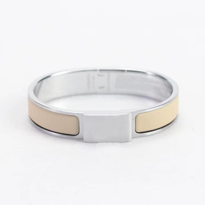 Hermes Fashion Bracelet Accessories Made Of Titanium Steel Silver Plating And Enamel #nigo82233
