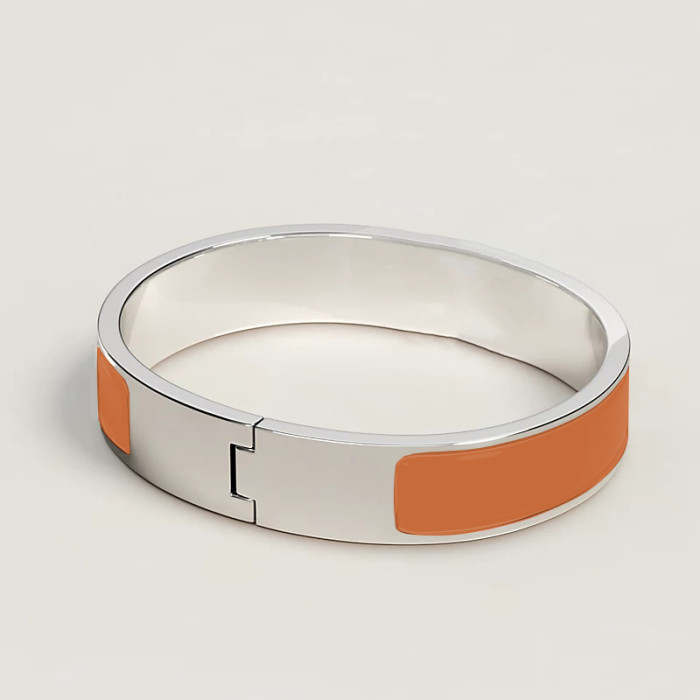 Hermes Fashion Bracelet Accessories Made Of Titanium Steel Silver Plating And Enamel #nigo82233
