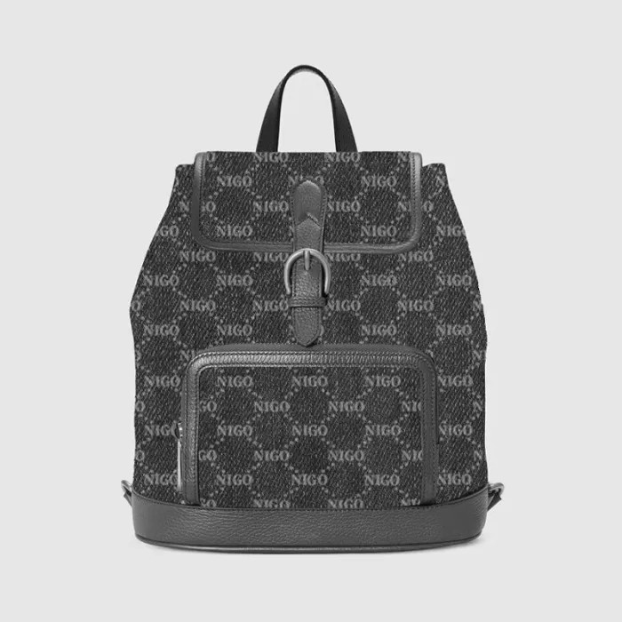 GUCCI Neutral Leather Backpack Bag Bags #nigo54279