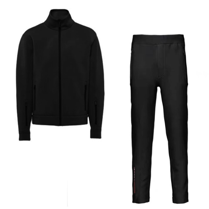 Men's and Women's Stretch Tech Cotton Long Sleeve Top Pants Set Suit #nigo52292