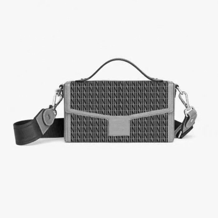 Fendi Canvas Leather Double PiecePortable Diagonal Bag #nigo56216