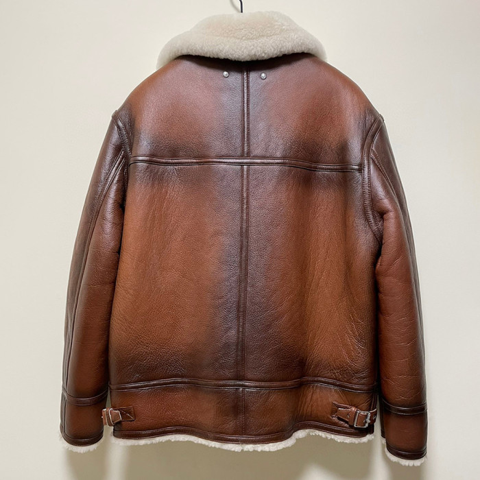 Berluti Grain Patina Leather Blouson With Shearling Jacket Coat #nigo6688