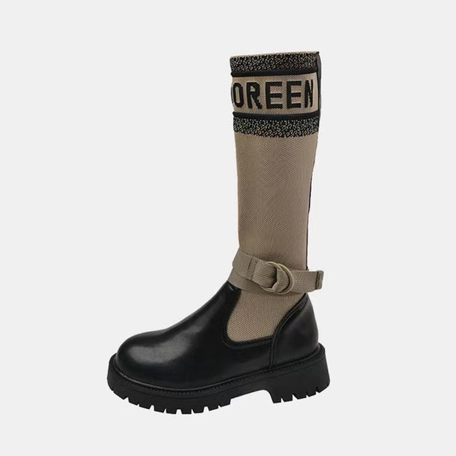 DIOR Slip on Knight Boots Cowhide Splice Shoes #nigo51876