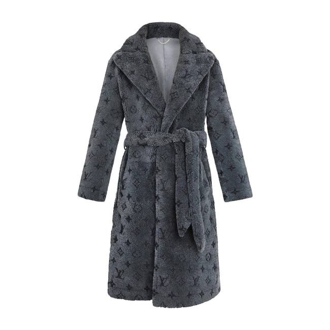 Louis Vuitton Lamb Wool Long Jacket Coat #nigo8463