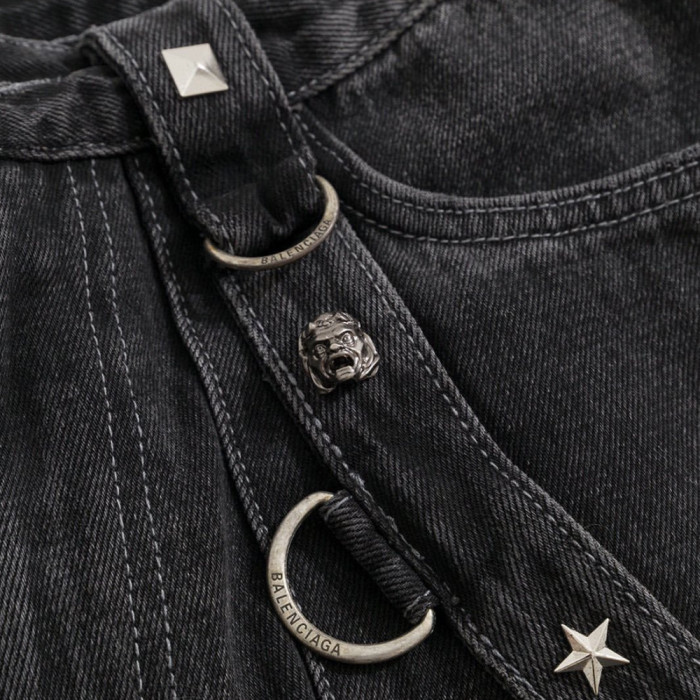 Balenciaga Multi-Pocket Zipper Jeans Pants #nigo53995