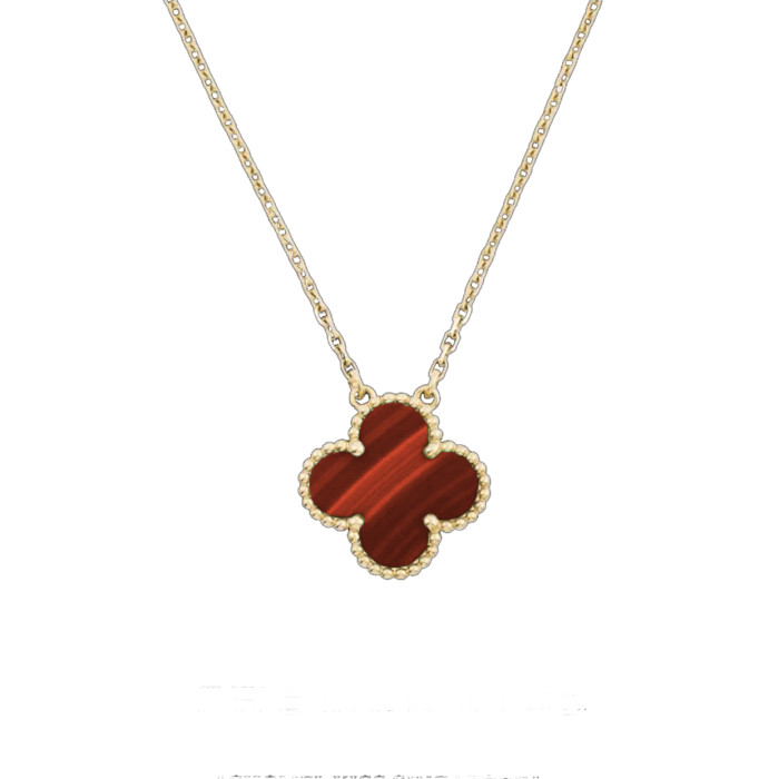 Van Cleef&Arpels Women's Flower shaped Original Stone Necklace Casual Wear Accessories Jewelry #nigo82572