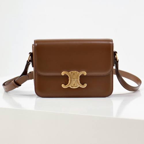 Celine Square Women's Single Leather Tofu Bag #nigo52499