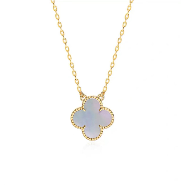 Van Cleef&Arpels Women's Flower shaped Original Stone Necklace Casual Wear Accessories Jewelry #nigo82572