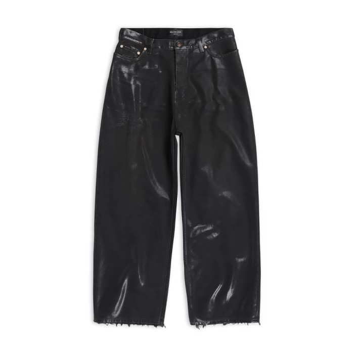 Balenciaga Men's And Women's Leather Wide Leg Pants #nigo9475