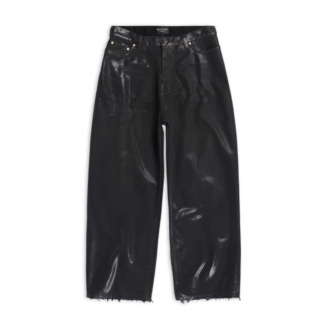 Balenciaga Men's And Women's Leather Wide Leg Pants #nigo9475