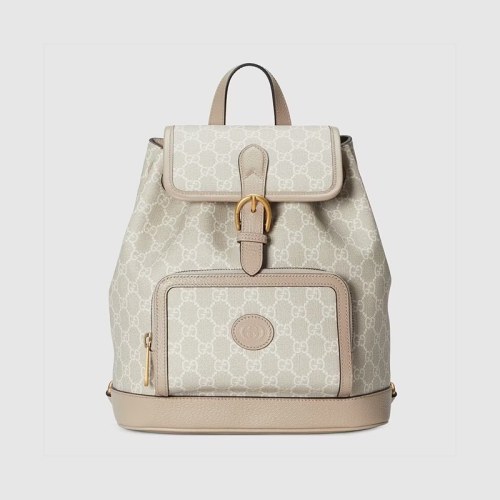 GUCCI Neutral Leather Backpack Bag Bags #nigo54279