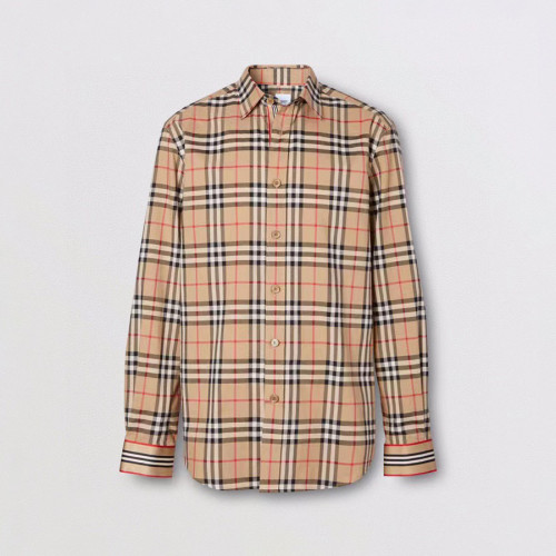 Burberry NIGO Check Button Long-Sleeved Shirt #nigo5862