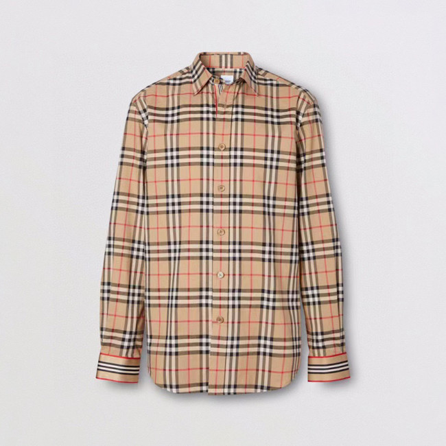 Burberry NIGO Check Button Long-Sleeved Shirt #nigo5862