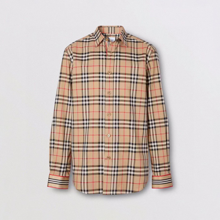Burberry NIGO Check Button Long-Sleeved Shirt #nigo5862