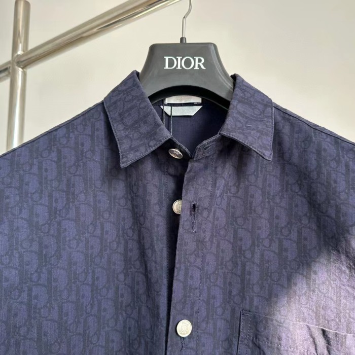 DIOR NIGO Letter-Printed Short-Sleeved Shirt #nigo5874