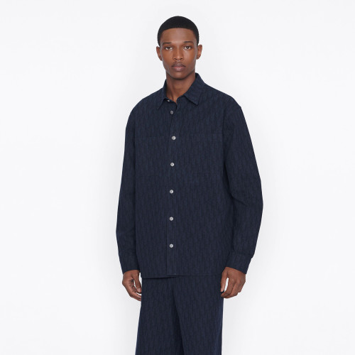 DIOR NIGO Letter-Printed Long-Sleeved Shirt #nigo5875