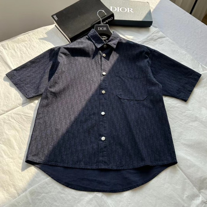 DIOR NIGO Letter-Printed Short-Sleeved Shirt #nigo5874