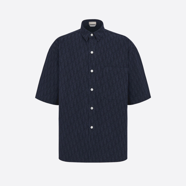 DIOR NIGO Letter-Printed Short-Sleeved Shirt #nigo5874