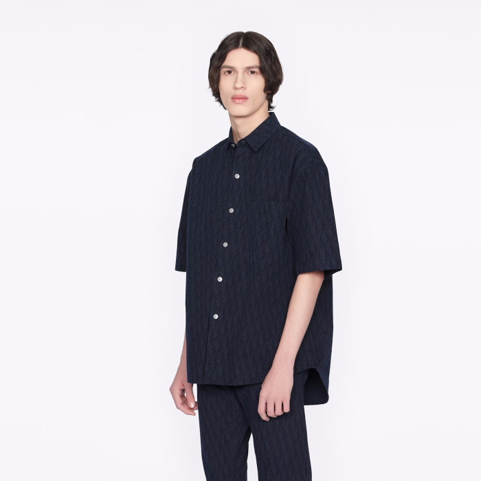 DIOR NIGO Letter-Printed Short-Sleeved Shirt #nigo5874