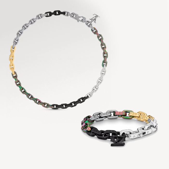 Louis Vuitton Chain Bracelet Necklace Jewelry #nigo56491