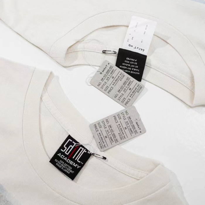 Saint Michael Letter Portrait Print T-Shirt Ngvp #nigo5872